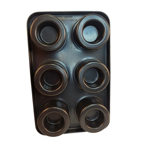Non-Stick 6-Cavity Donut Pan For Baking  Heavy-Duty Carbon Steel For Muffins Or - Picture 5 of 6